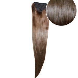 Bellami Fauz wrap ponytail 160g 20” chocolate brown (never worn)